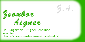 zsombor aigner business card